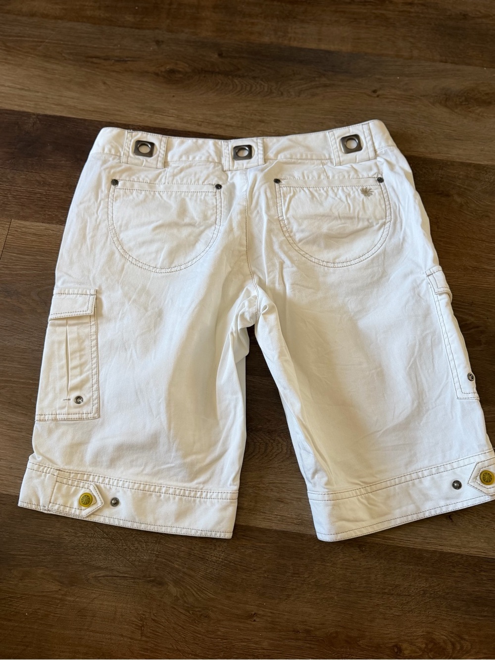 Athleta White Cargo Bermuda Shorts for Women - Picture 2 of 5